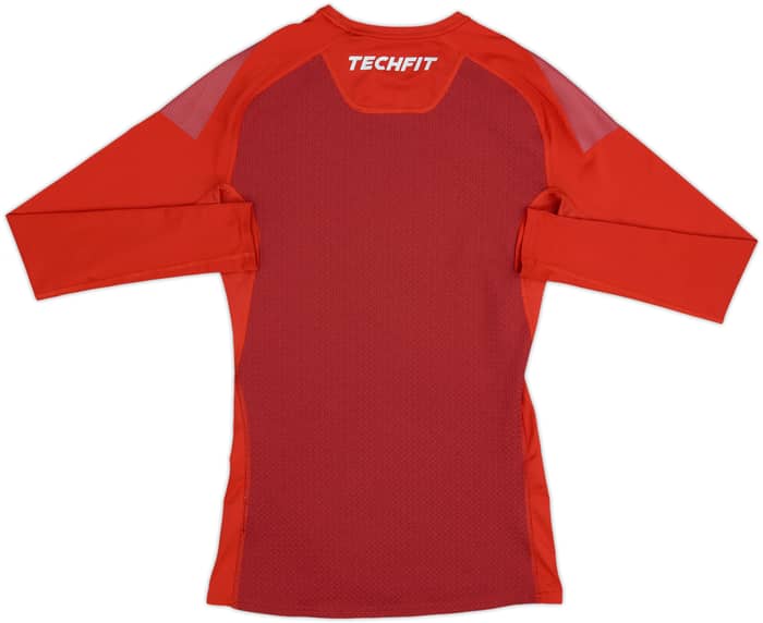 2015-16 Bayern Munich adidas Techfit Compression Shirt - 9/10 - (M)