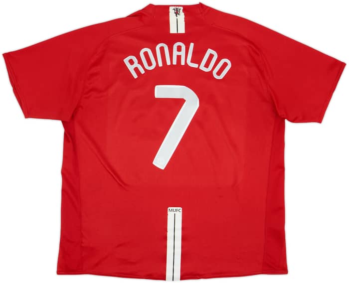 2007-09 Manchester United Home Shirt Ronaldo #7 - 7/10 - (XXL)