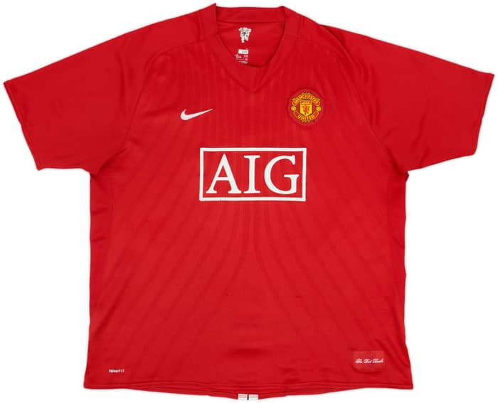 2007-09 Manchester United Home Shirt Ronaldo #7 - 7/10 - (XXL)