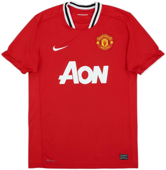 2011-12 Manchester United Home Shirt Champions #19 - 6/10 - (M)