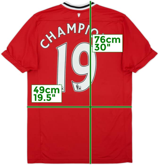 2011-12 Manchester United Home Shirt Champions #19 - 6/10 - (M)