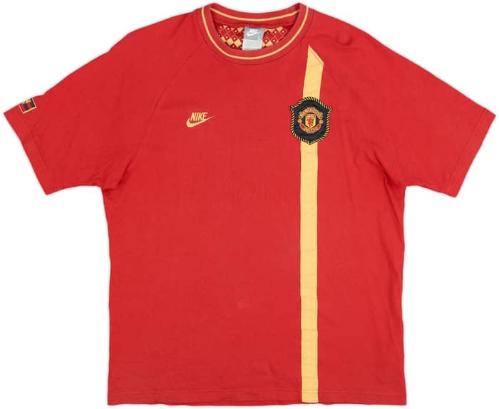 2007-08 Manchester United Nike Cotton Tee - 9/10 - (L)
