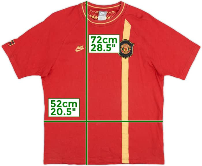 2007-08 Manchester United Nike Cotton Tee - 9/10 - (L)