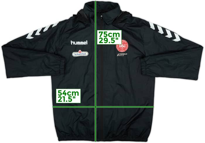 2018-20 Denmark Hummel 'Fodboldskole' Hooded Rain Jacket - 8/10 - (M)