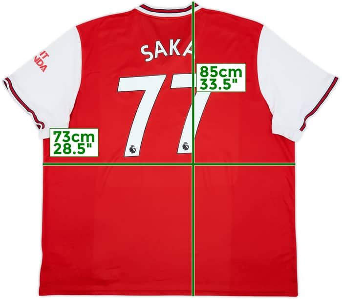 2019-20 Arsenal Camiseta Local Saka #77 - 7/10 - (3XL)