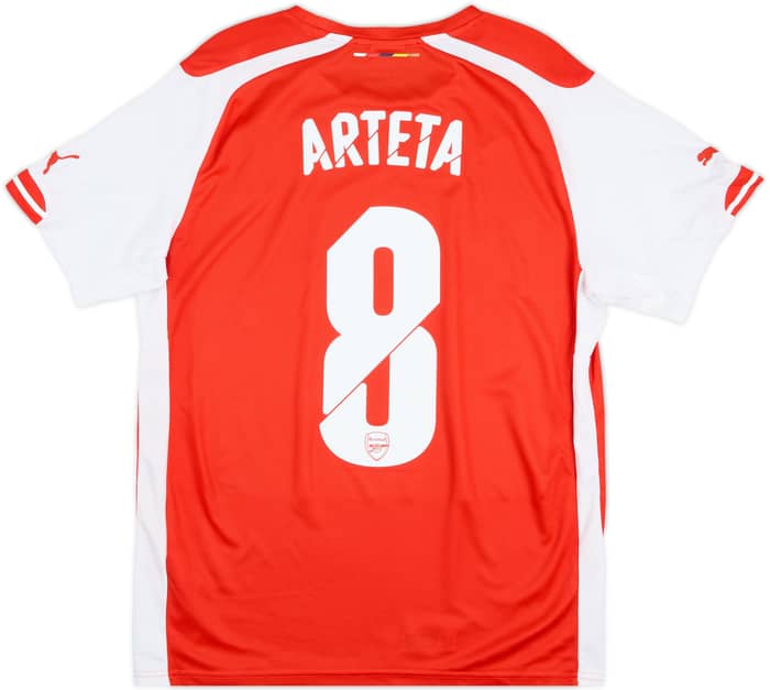 2014-15 Arsenal Home Shirt Arteta #8 - 8/10 - (M)