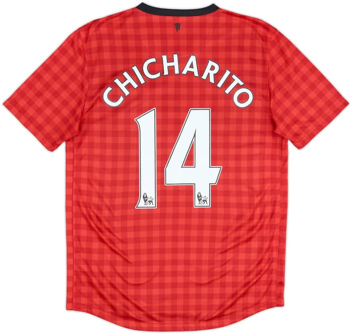 2012-13 Manchester United Home Shirt Chicharito #14 - 6/10 - (M)