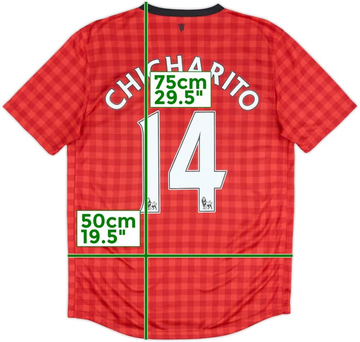 2012-13 Manchester United Home Shirt Chicharito #14 - 6/10 - (M)