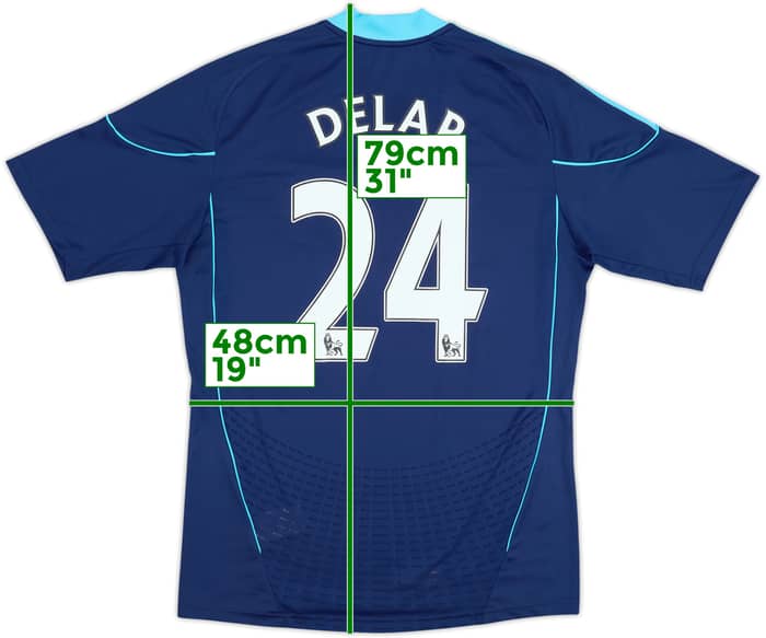 2010-12 Stoke City Away Shirt Delap #24 - 10/10 - (L)