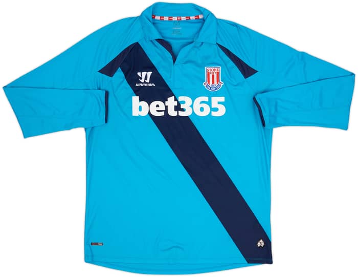 2014-15 Stoke City Away L/S Shirt Crouch #25 - 7/10 - (L)
