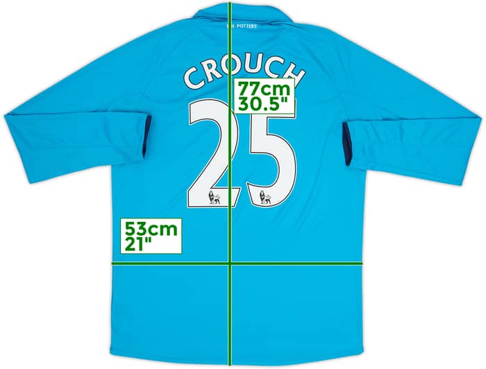 2014-15 Stoke City Away L/S Shirt Crouch #25 - 7/10 - (L)