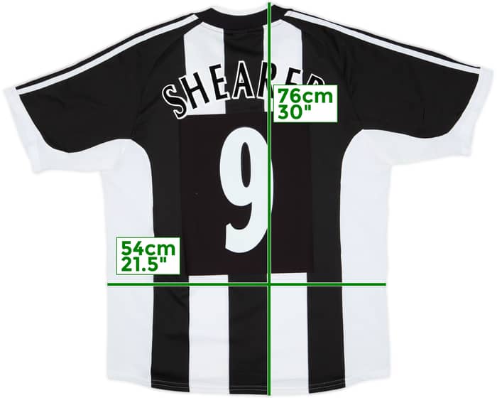 2001-03 Newcastle Home Shirt Shearer #9 - 8/10 - (XL)