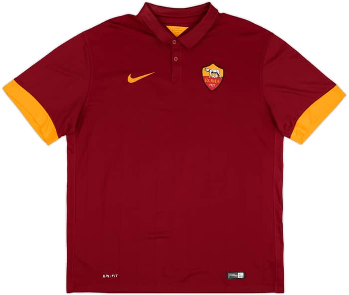 2014-15 Roma Home Shirt De Rossi #16 - 10/10 - (XL)