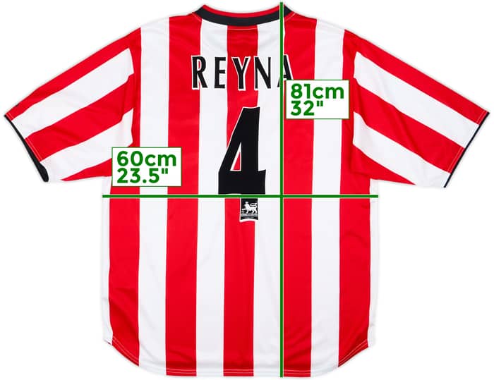 2000-02 Sunderland Home Shirt Reyna #4 (L)