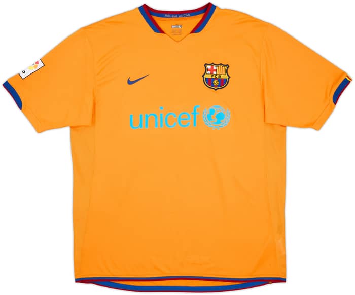 2006-08 Barcelona Away Shirt Ronaldinho #10 - 8/10 - (L)