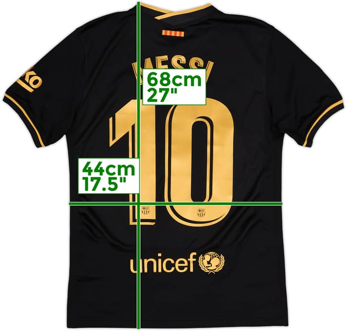 2020-21 Barcelona Away Shirt Messi #10 - 8/10 - (S)