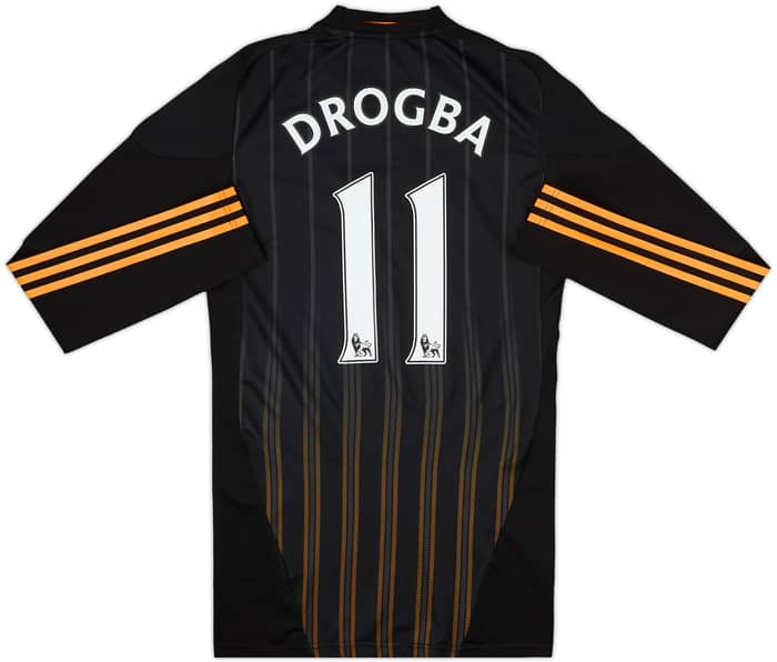 2010-11 Chelsea Player Issue Away L/S Shirt Drogba #11 - 9/10 - (S)