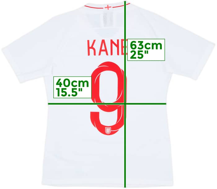 2018-19 England Authentic Home Shirt Kane #9 - 8/10 - (Women's S)