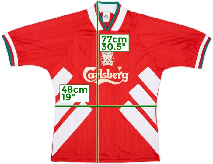 1993-95 Liverpool Home Shirt - 7/10 - (M)