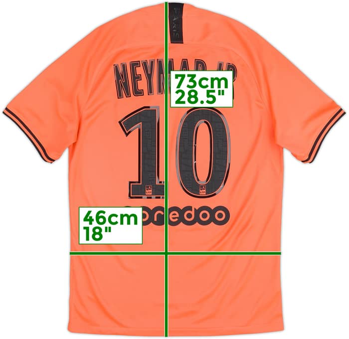 2019-20 Paris Saint-Germain Visitante Camiseta Neymar Jr #10 - 8/10 - (M)