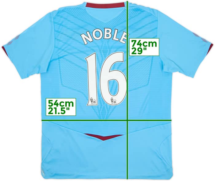 2008-09 West Ham Away Shirt Noble #16 - 8/10 - (L)