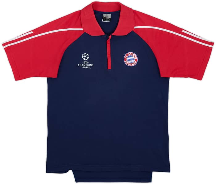 2002-03 Bayern Munich adidas CL 1/4 Zip Polo Shirt - 8/10 - (S)