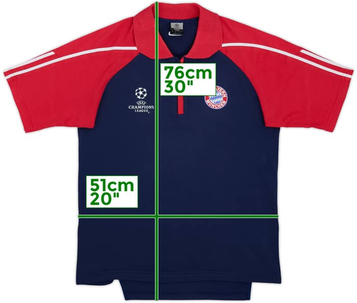 2002-03 Bayern Munich adidas CL 1/4 Zip Polo Shirt - 8/10 - (S)