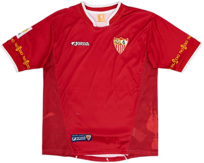 Camiseta de visitante del Sevilla 2003-04 Reyes #10 - 6/10 - (M. Niños)