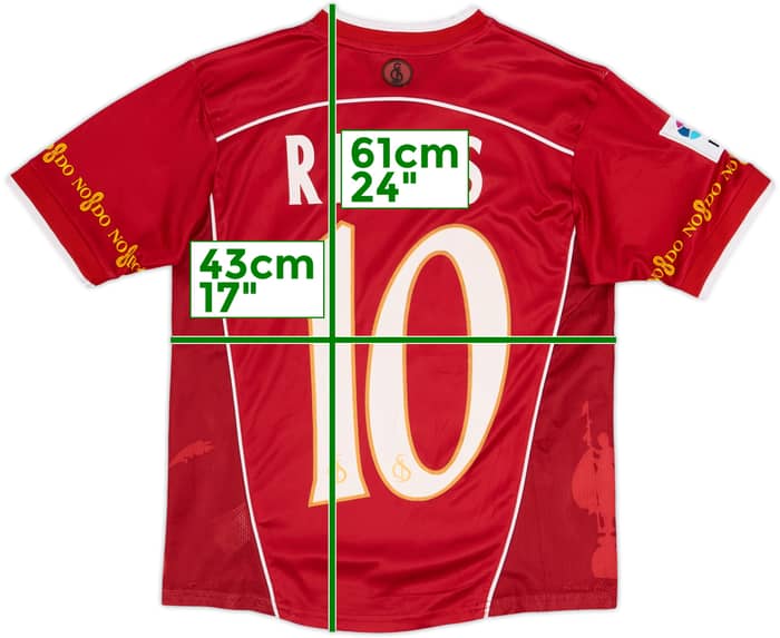 Camiseta de visitante del Sevilla 2003-04 Reyes #10 - 6/10 - (M. Niños)