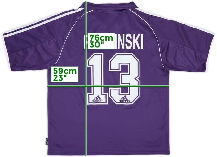 1999-00 Anderlecht Away Shirt Radzinski #13 - 8/10 - (L)