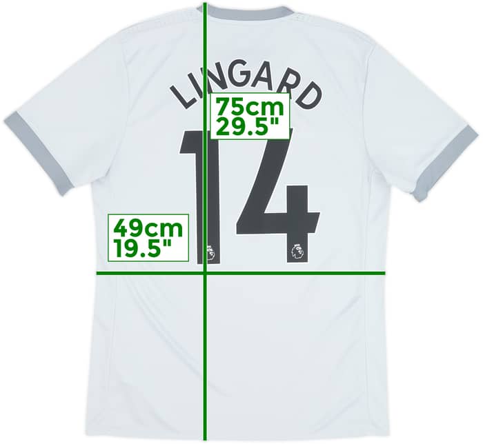 Camiseta de la tercera equipación del Manchester United 2017-18 Lingard #14 - 10/10 - (M)