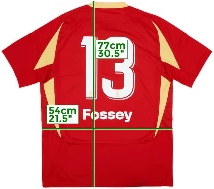 2024-25 Standard Liege Home Shirt Fossey #13 - 8/10 - (L)