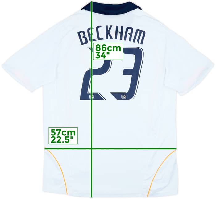 2008-09 LA Galaxy Home Shirt Beckham #23 - 8/10 - (XL)