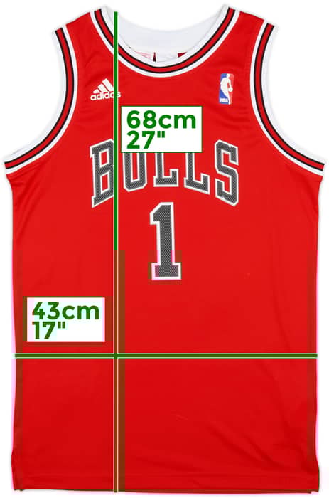 2010-14 Chicago Bulls Rose #1 adidas Away Jersey - 9/10 - (L.Boys)