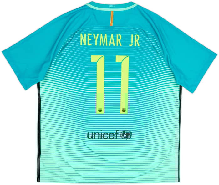 2016-17 Barcelona Third Shirt Neymar Jr #11 - 9/10 - (XXL)