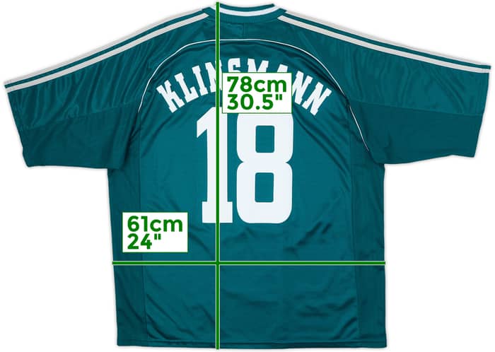1998-00 Germany Away Shirt Klinsmann #18 - 9/10 - (XL)