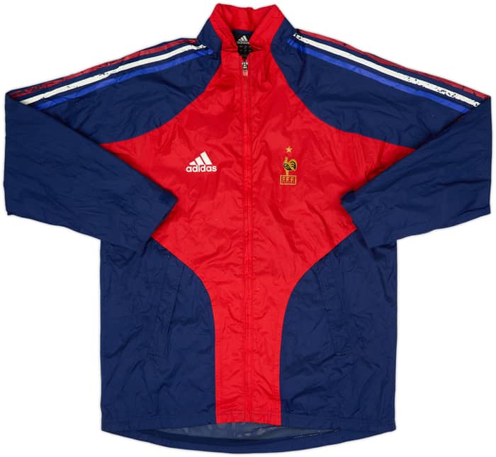 2002-04 France adidas Chaqueta impermeable con capucha - 6/10 - (XL.Niños)
