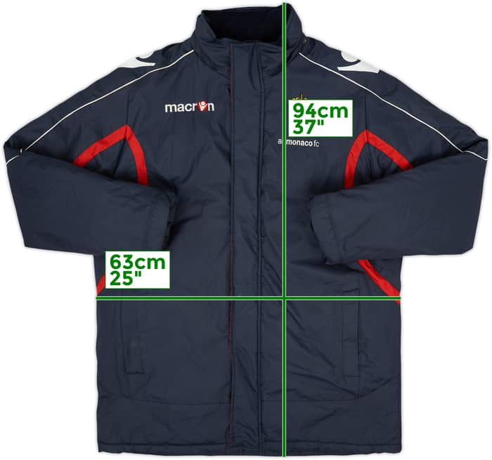 2011-12 Monaco Macron Abrigo acolchado de banquillo - 8/10 - (L)