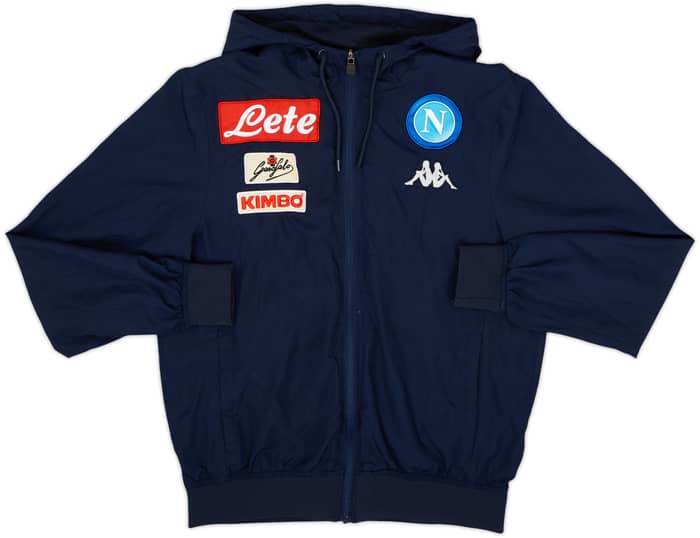 2015-16 Napoli Kappa Hooded Track Jacket - 8/10 - (S)