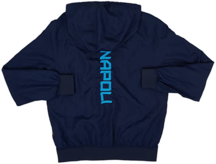 2015-16 Napoli Kappa Hooded Track Jacket - 8/10 - (S)