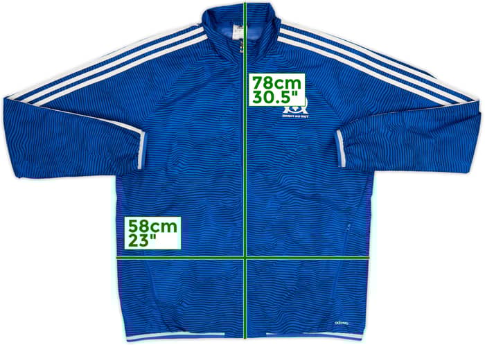 2015-16 Olympique Marseille Chaqueta de chándal adidas - 8/10 - (L)
