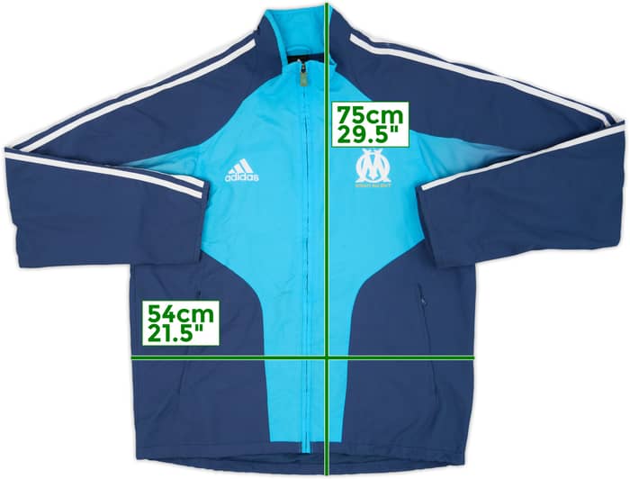 2004-05 Olympique Marseille adidas Track Jacket - 6/10 - (M)