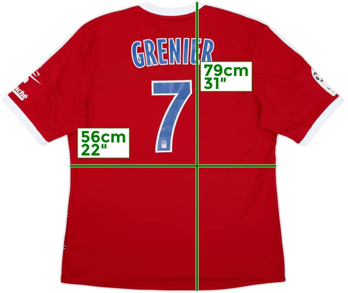 Camiseta de visitante del Lyon 2013-14 Grenier #7 - 8/10 - (XL)
