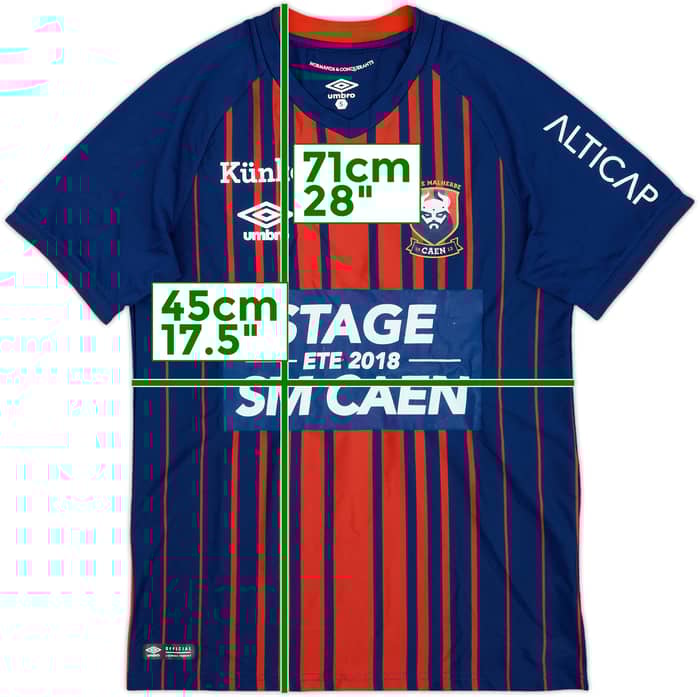 2018-19 SM Caen Home Shirt - 7/10 - (S)