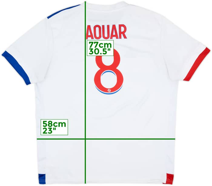 2020-21 Lyon Home Shirt Aouar #8 - 7/10 - (XL)