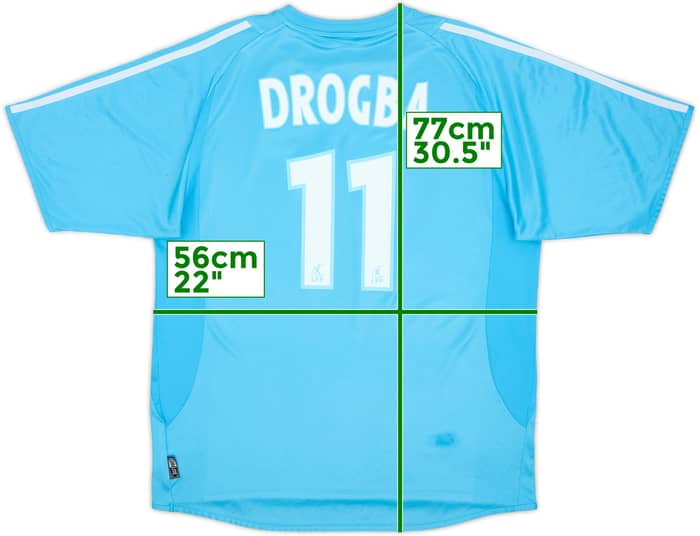 2003-04 Olympique Marseille Away Shirt Drogba #11 - 7/10 - (M)