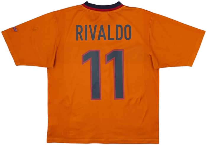 1998-00 Barcelona Basic Third Shirt Rivaldo #11 - 7/10 - (M)