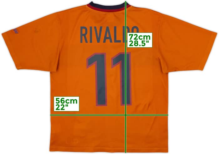 1998-00 Barcelona Basic Third Shirt Rivaldo #11 - 7/10 - (M)