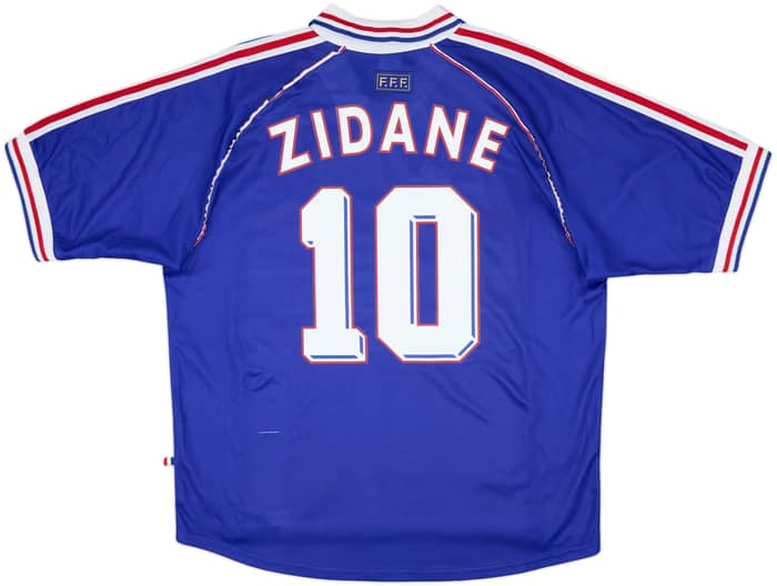 1998-00 Francia Camiseta Local Zidane #10 - 6/10 - (XL)
