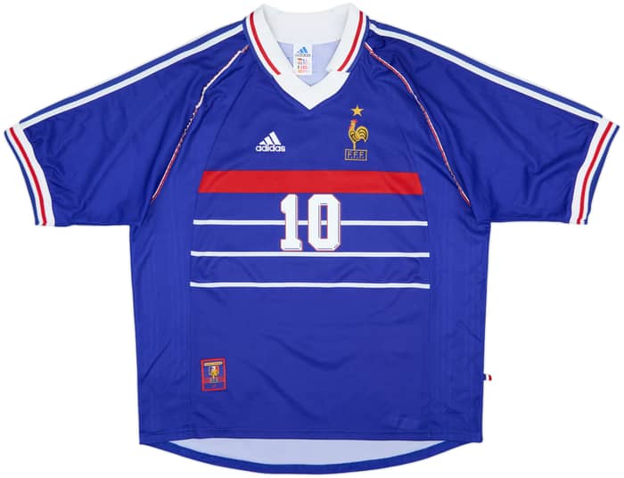 1998-00 Francia Camiseta Local Zidane #10 - 6/10 - (XL)